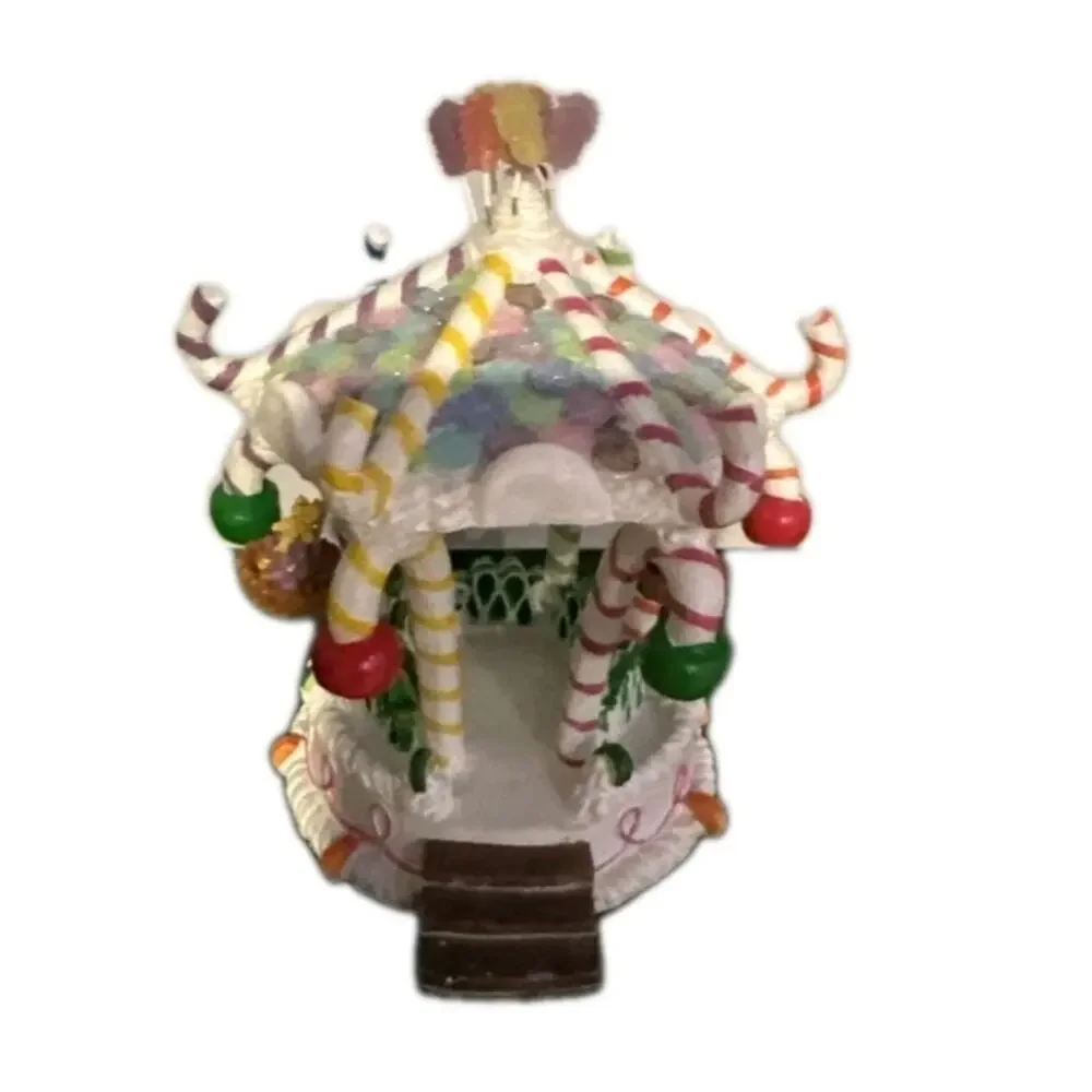 Vintage 2004 Lemax Sugar 'N Spice Candy Cane Gazebo #43423 In Original Box